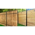 3 In X 3 In X 100 In Black Powder Coated Aluminum Fence Post Includes Post Cap