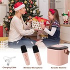 Portable Bluetooth Karaoke Machine For Kids Speaker W  Microphones For Parties