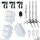 Studio Photography Photo Equipment White Softbox Umbrella Boom Stand Light Kit