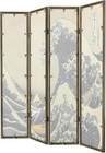 Room Divider 4 - Panel Folding Single Side Japanese Ukiyoe   