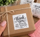 Thank You For Supporting Small Business Stickers     2 X 2 Inches - 120 Count