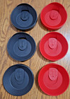 Tervis Tumbler Travel Lids With Slider Genuine 16oz  Black And Red 6 Pack
