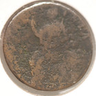 Great Britain  1694 1 2 Penny  Km49 3   william   Mary   Good fair  7-23