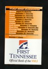 Tennessee Volunteers--andre Lott--2001 Football Pocket Schedule--first Tennessee