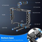 Neewer Cg-mfd Camera Cage Kit W handle   Grips  15mm Rods  Black blue