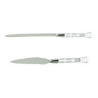Crystal Cut Acrylic Cake Knife And Server Set