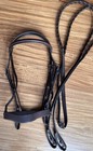 Hunt Bridle Flat Noseband With Raised Browband And Reins Good For Everyday Use 