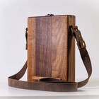 Retro Nostalgic Writers Wood Box Bags Women s Wood Messenger Bags Outdoor Sketch