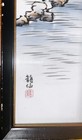 Vintage Japanese Landscape Triptych Each On Ceramic Tiles W  Artist s Stampsig
