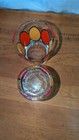 Mid Century 70   s Tumblers Drinking Glasses Set Of 2 Orange Yellow Retro