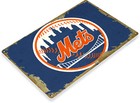 Tin Sign New York Mets Retro Metal D  cor Citi Field Store Card Shop A913