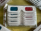 Brand New Rare  Paper 3d Glasses - Set Of 2 Red Blue Lenses