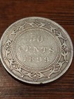 1899 Newfoundland 50 Cents Silver Coin