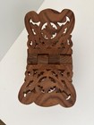 Vintage Hand-carved Wood Folding Book Holder Or Display Stand India