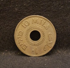 1946 Palestine  british Mandate  10 Mils  George V  Decent Very Fine  Km-4
