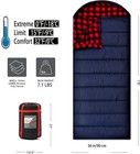 Cotton Flannel Sleeping Bag For Adults  Cold Weather Camping  Winter  Big