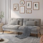 72    Convertible Futon Sofa Bed - Upholstered Sleeper Loveseat For Living Room