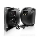 Pyle 600w Waterproof Bluetooth 5 25   Indoor outdoor Speaker  pair  - Black