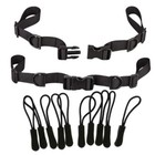 2pc Backpack Chest Strap Heavy Duty Adjustable Backpack Sternum Strap Chest Belt
