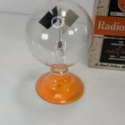 Vintage Radiometer Crookes Light Mill Solar Motor W  Box Orange Base Science