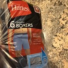 Hanes Men s Medium 32-34 Tagless Boxer Underwear 6 Pack Fabric Waistband New