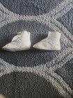Victorian Edwardian Toddler Baby Size Child s White Leather Button Shoes  Az45