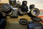 Vintage Asahi Pentax Spotmatic 35mm Camera Lens Equipment Lot Takumar Untested