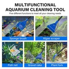 5 In 1 Fish Tank Cleaner Kit Aquarium Cleaning Tools With 19 Inch Anti-slip Hand