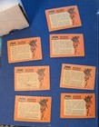 Lot Of 7 1966 A bc Batman  12 Batman Strikes  Gd Avg Uk Tougher Topps Black Bat