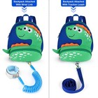Accmor Toddler Harness Backpack Leash Cute Dinosaur Blue Green