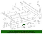 Genuine Mercedes-benz Roof Luggage Carrier Side Rail Bracket 463-880-33-03