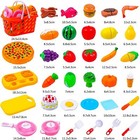 Digheath Pretend Play Food Set kitchen Cutting Toys bpa Free Plastic Fruits