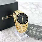 Bulova Millennia Gold Tone Stainless Steel Quartz Men s Watch 41mm 97a183