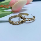 Pearl Rhinestone Enamel Plated Earrings  6 Style 