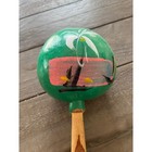 Mexican Hand Painted Maracas Set Of 5 Tropical Palm Tree Beach Folk Art Vintage