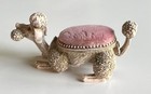 Vintage Pink Poodle Dog Mcm Florenza Sewing Pin Cushion Bobblehead Tail Nodder