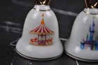 Disneyland Salt Pepper Shakers Bell Shaped Castle Carousel Japan Vintage Walt