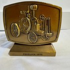 1981 John Deere Employee Credit Union Coin Bank Froelich 1892 Tractor Piggy Bank