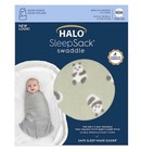 New Halo Sleepsack Swaddle Newborn Fleece Green Pandas Tog 3 0 Nb 0-3 Mths