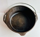 Vintage Lodge 8 Cast Iron Dutch Oven With Bail Handle Usa No Lid Seasoned