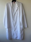 Nwot Dickies 83403 Eds Unisex Lab Coat Scrubs Dwhz White 3 Pockets Size L
