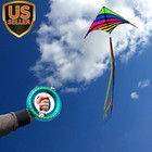 60   Delta Kite With 7 1in Reel Winder  Easy Flying   String Spool For Kids   Ad