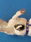 Hagen Renaker Circus Pony Horse Head Down Blue Harness With Label
