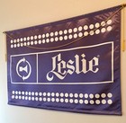 Nos Vintage Hammond Organ   Leslie Speaker Satin Showroom Banners  Mint Pair 