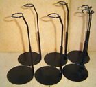 Barbie Doll Stands Set Of Six 6 Black Metal For 11-12 Inch Similar Fashion Dolls