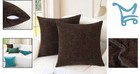 Throw Pillow Covers Chenille 18x18 Inches Pack Of 2 Decorative Couch Sofa Bed