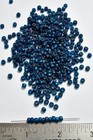 456g Vintage Czech Glass Seed Beads 6 0  e  Silver Lined Blue Matte Loose 67109