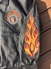 Betty Boop Choppers Auth Merch Leather Jacket Xl Adult 2004 Vintage Flames