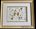 Disney Mickey And Minnie Model Sheet Limited Ed  1270 Framed Pin Set W  Coa 1999