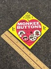 1967 The Monkees Buttons Collect All 6 Promo 3 5  Mini Poster Store Display    